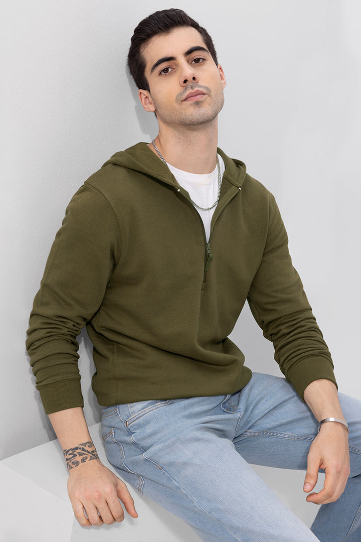 Active Olive Hoodie