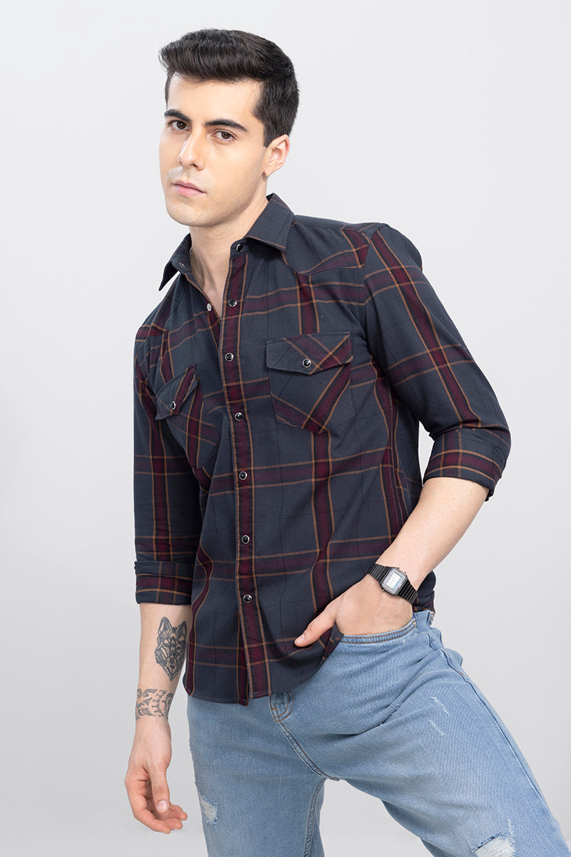 Ronin Ash Grey Corduroy Shirt