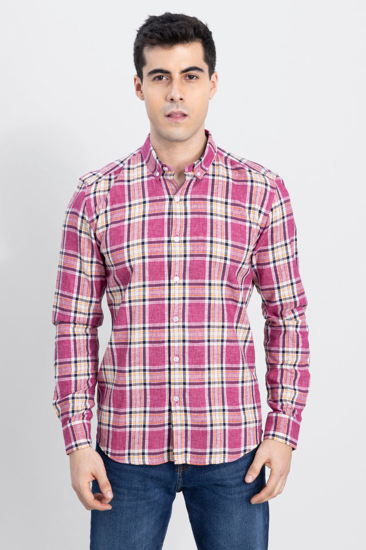 Portrait Pink Checks Shirt