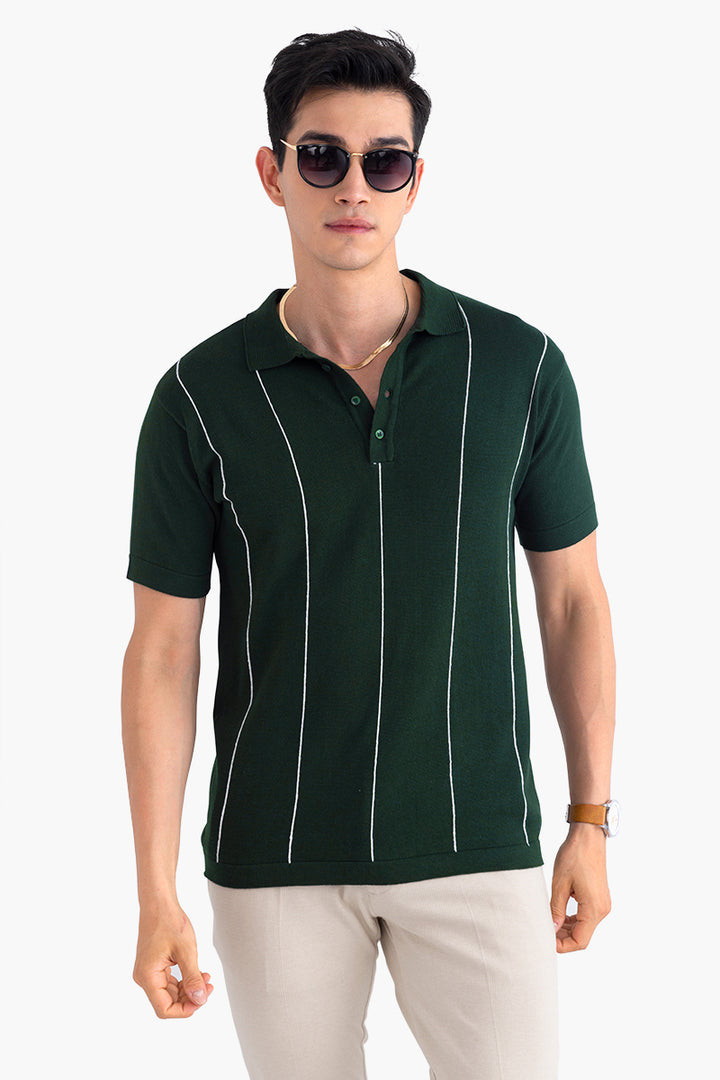 Classy Olive Polo T-Shirt