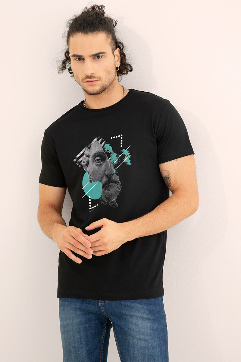 Greek Black T-Shirt - SNITCH