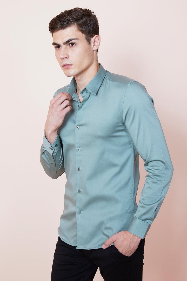 Sheen Mint Green Shirt - SNITCH