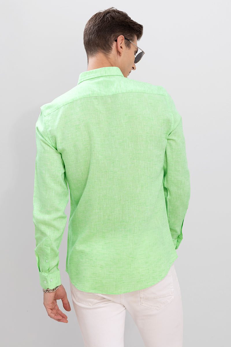 Tony Mint Green Linen Shirt