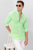 Tony Mint Green Linen Shirt