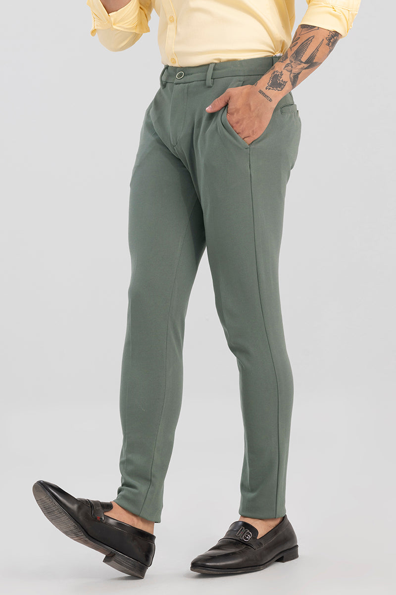 Buy Men's Fine Grey Linen Pant Online | SNITCH