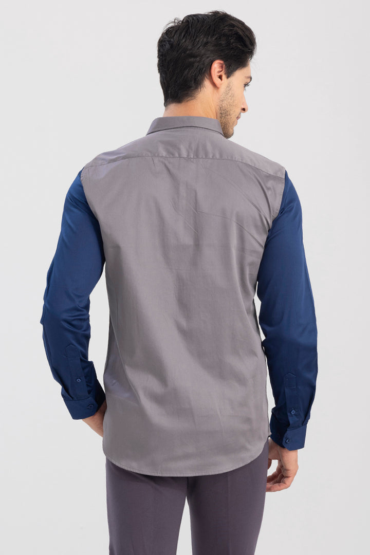 Centifo Grey Cut & Sew Shirt