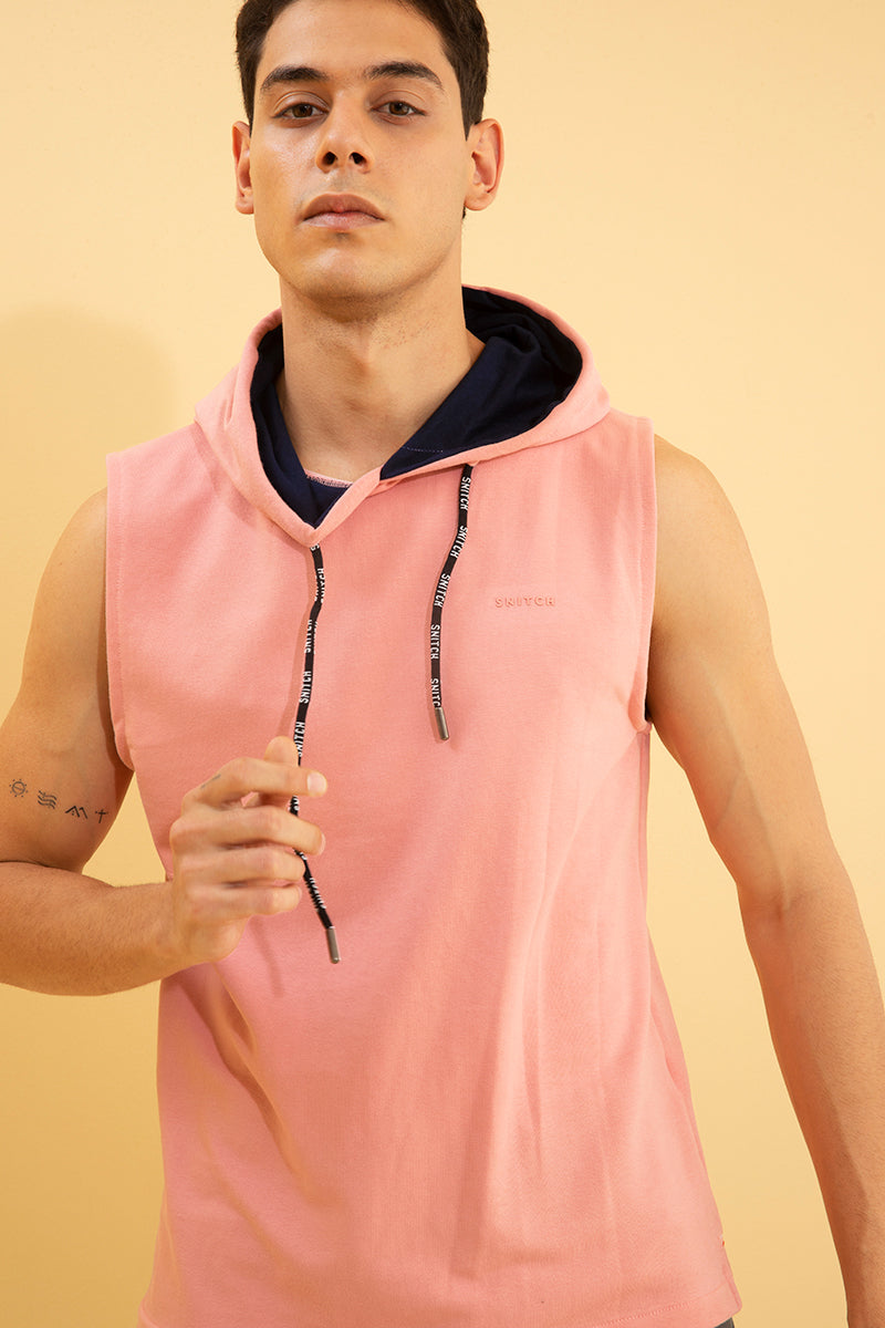 Limber Pink Sleeveless T-Shirt - SNITCH