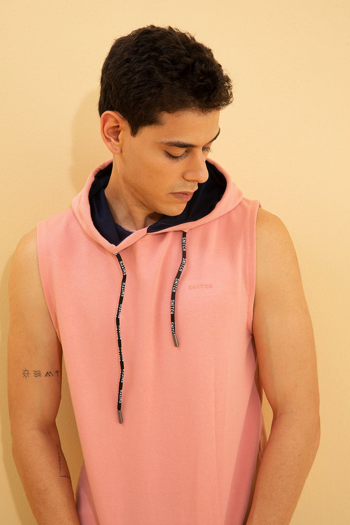 Limber Pink Sleeveless T-Shirt - SNITCH