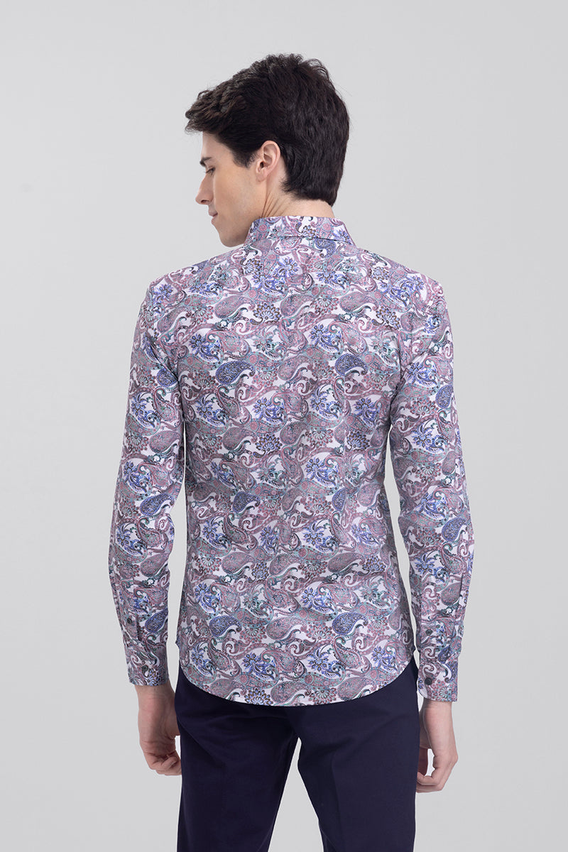 Mango Motif Lavender Shirt