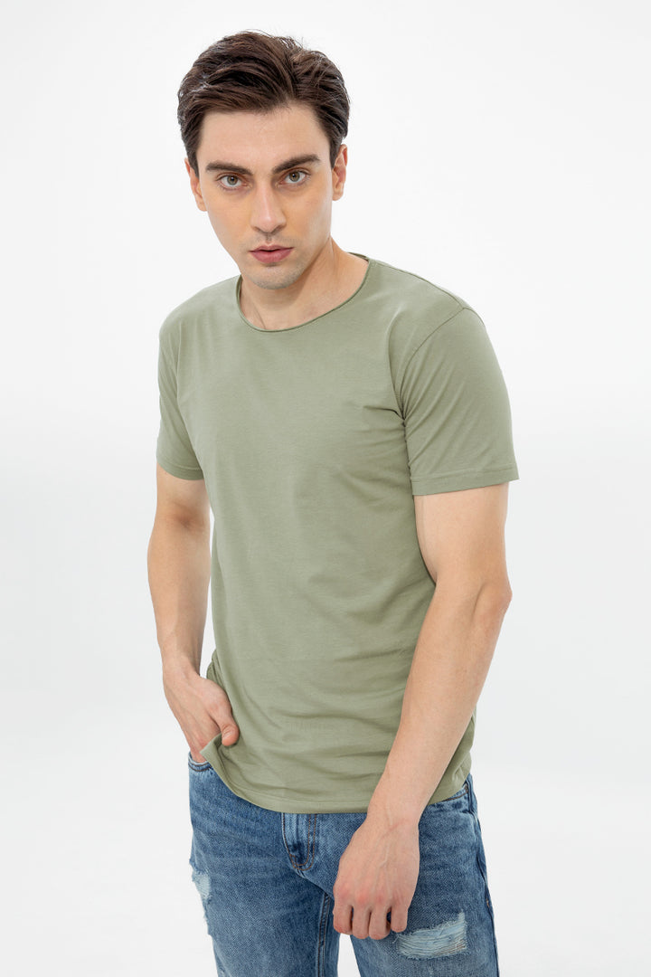 Raw Edge Green T-Shirt