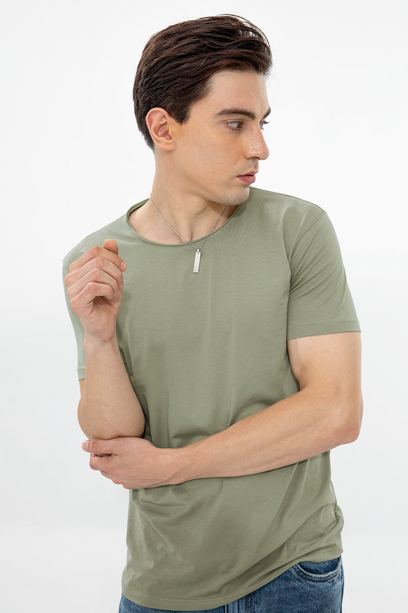 Raw Edge Green T-Shirt