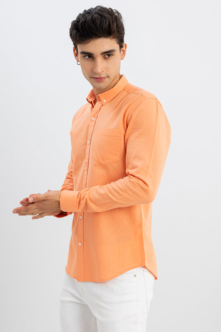 Trig Citric Orange Linen Shirt