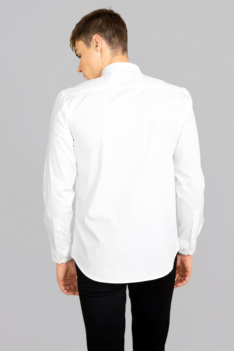 Skin Print White Shirt - SNITCH