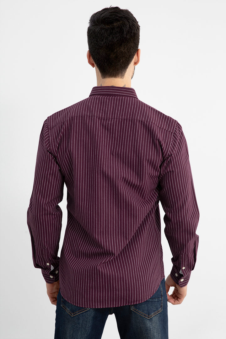 Lining Maroon Shirt - SNITCH