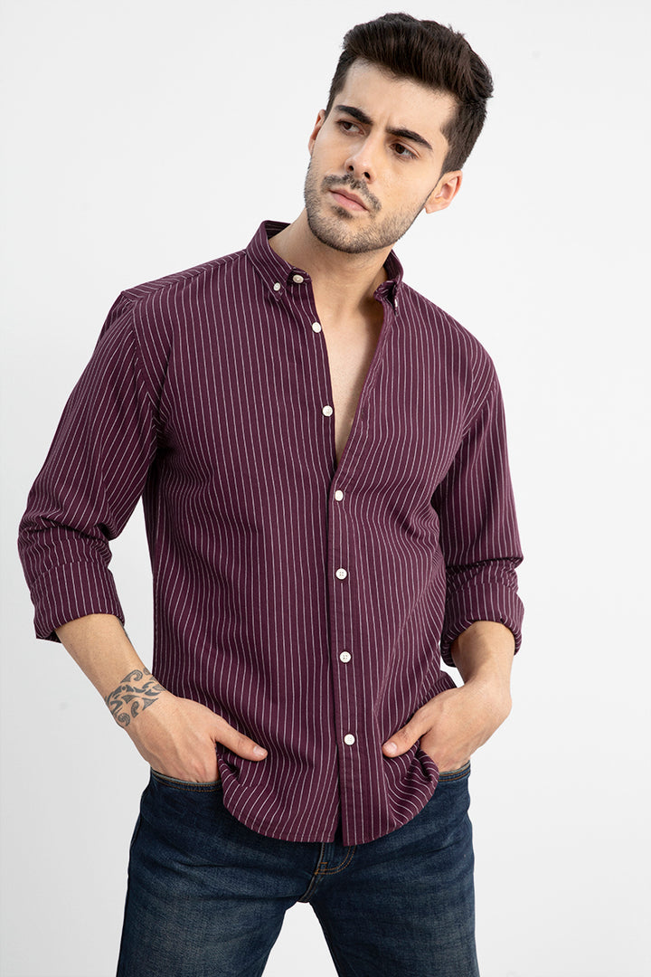 Lining Maroon Shirt - SNITCH