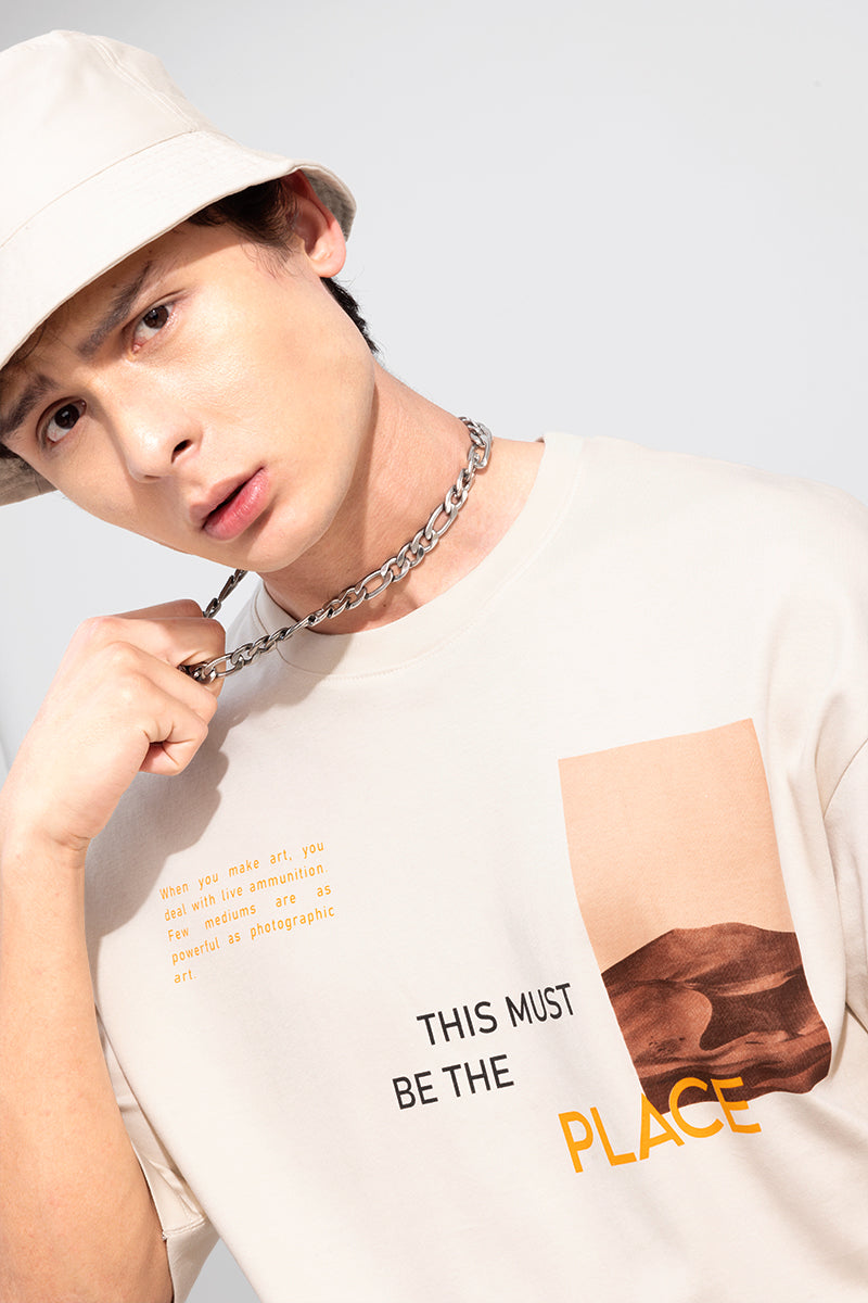 This Must Cream Oversized T-Shirt