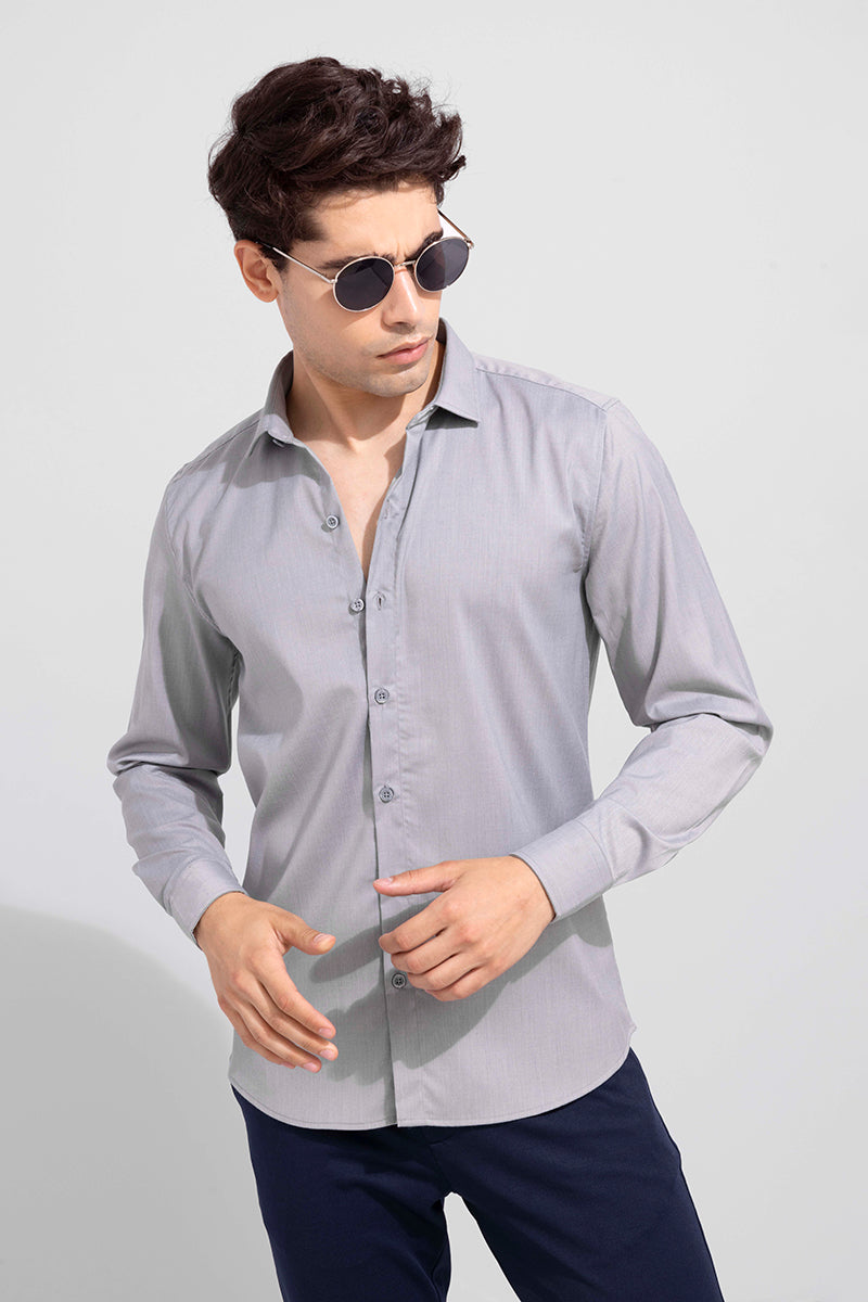 Mist Grey Melange Shirt