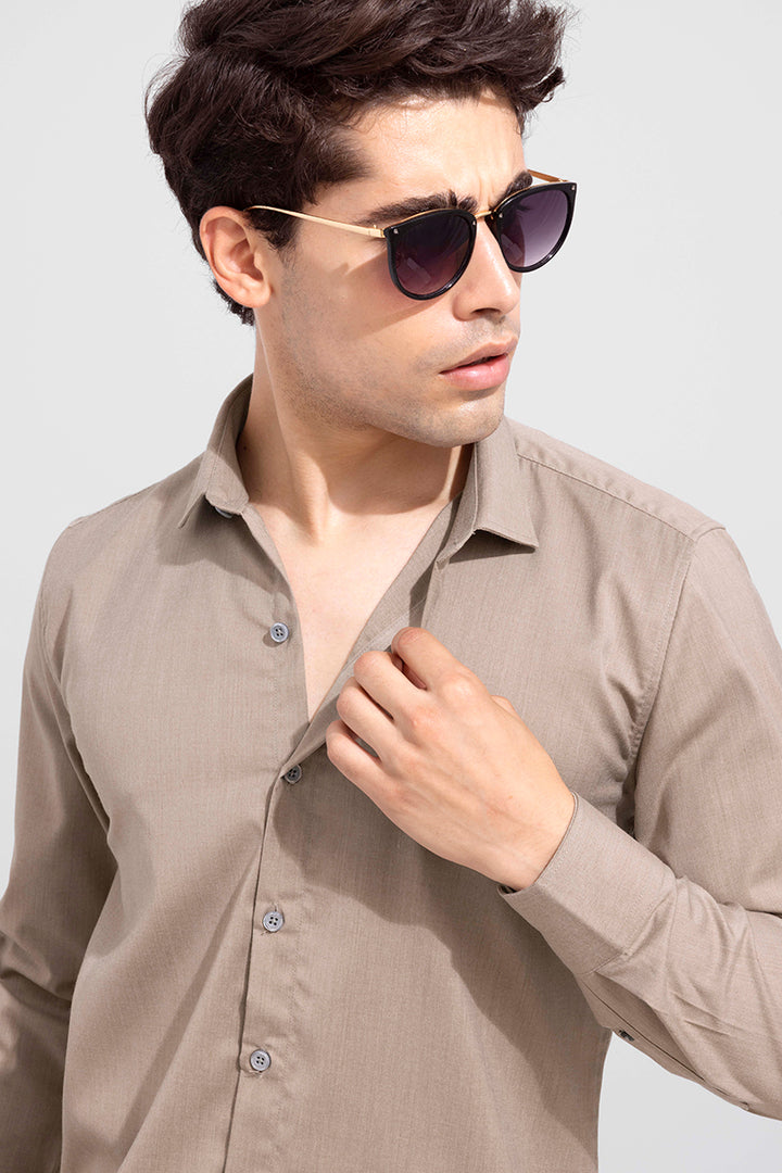 Mist Khaki Melange Shirt