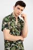 Maple Print Olive Shirt - SNITCH