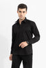 On Loop Black Satin Stretch Shirt