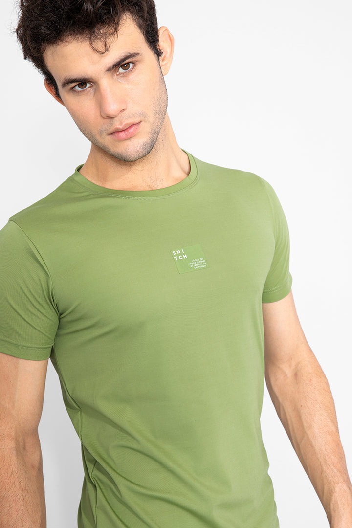 Technical Leaf Green T-Shirt - SNITCH