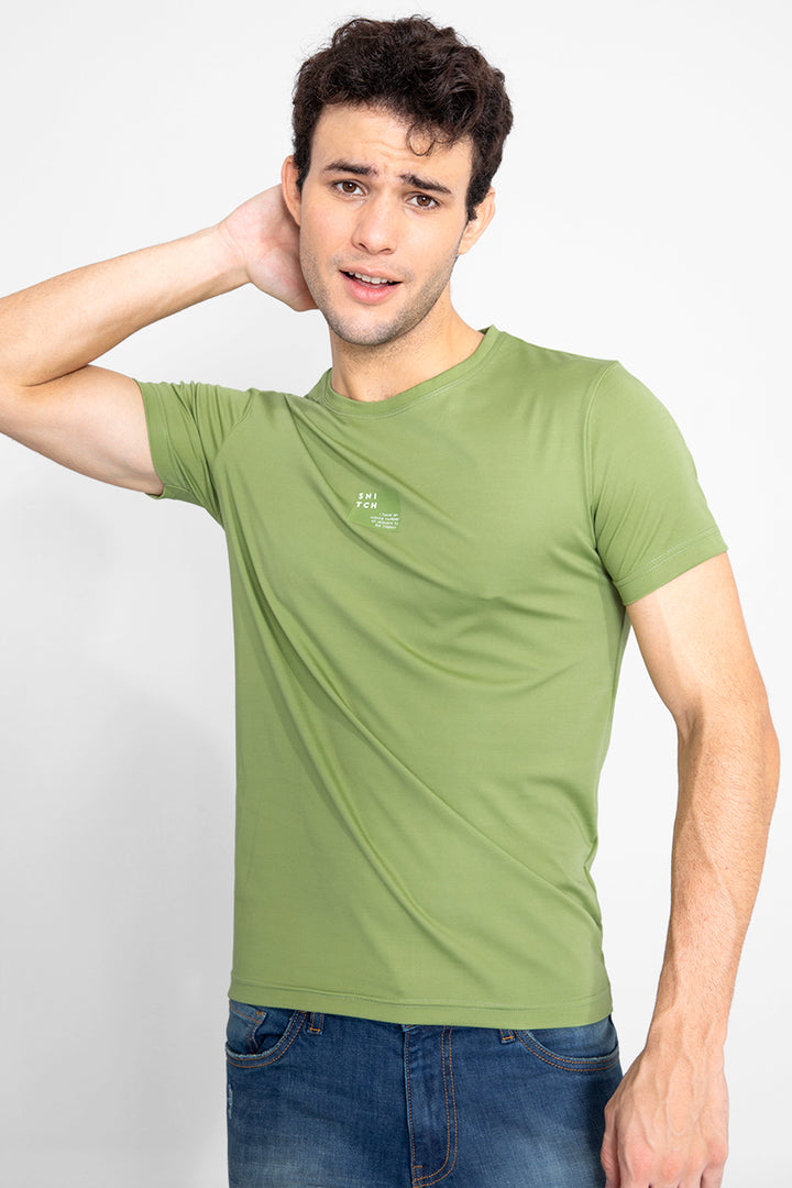 Technical Leaf Green T-Shirt - SNITCH