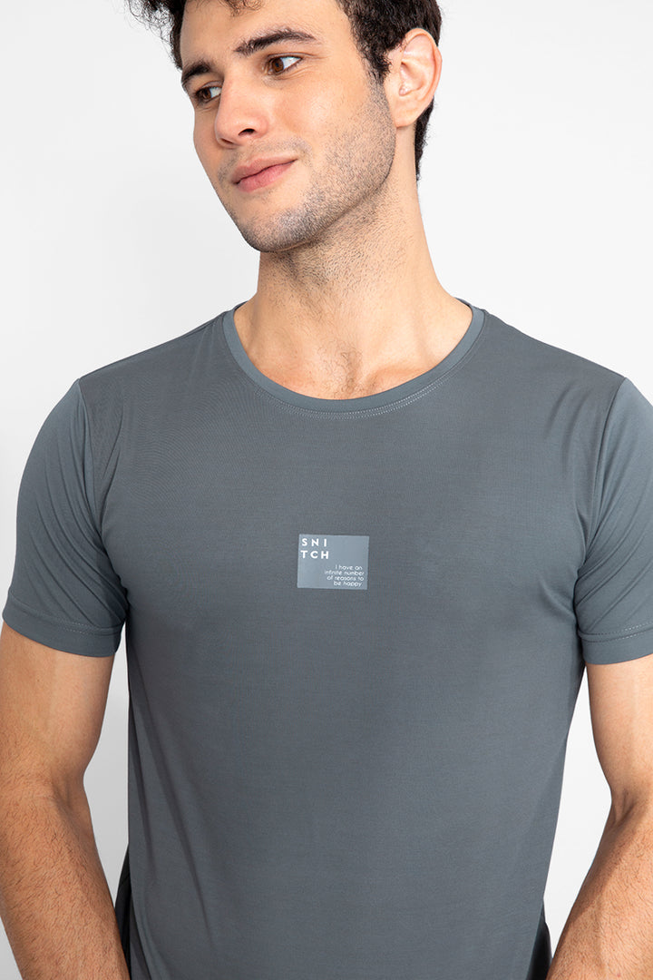 Technical Stone Grey T-Shirt - SNITCH