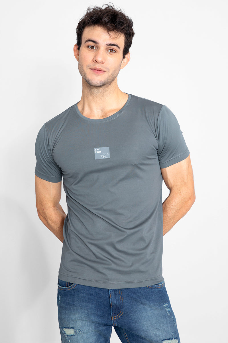 Technical Stone Grey T-Shirt - SNITCH