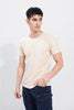 Raw Edge Cream T-Shirt