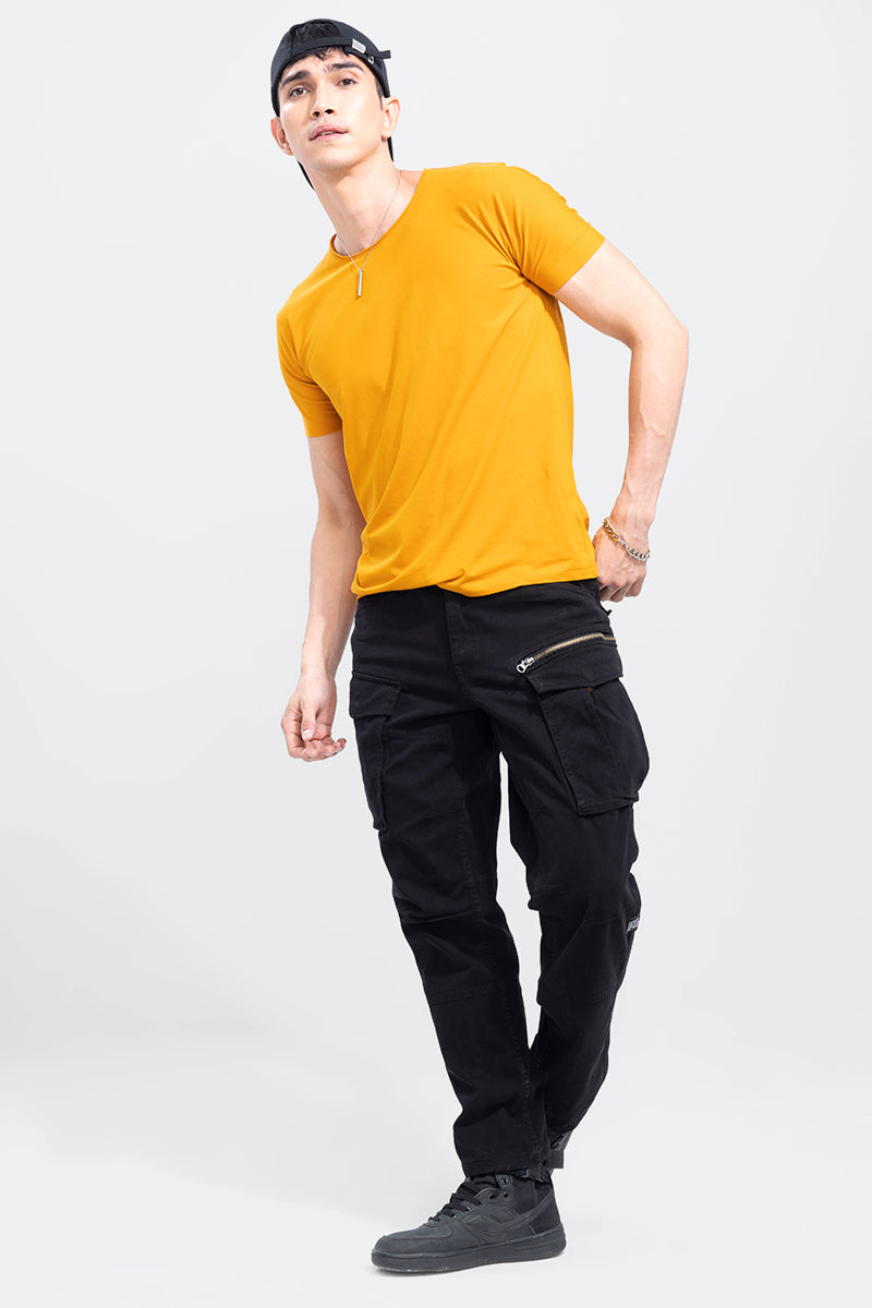 Raw Edge Mustard T-Shirt