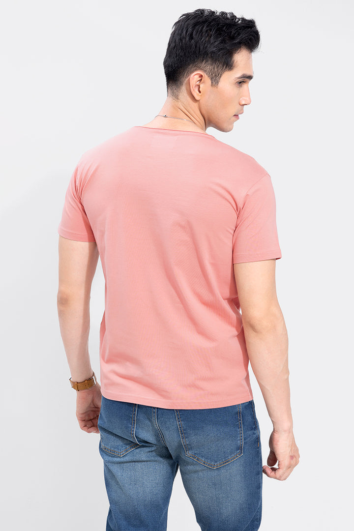 Raw Edge Peach T-Shirt