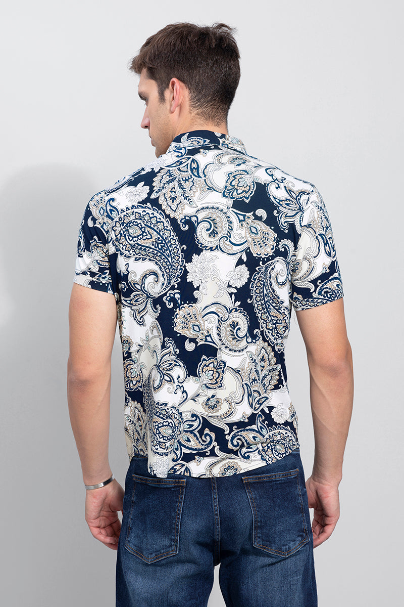 Seamless Paisley Navy Shirt