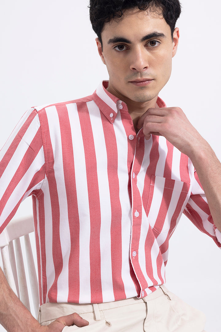 Bengal Stripe Red Shirt