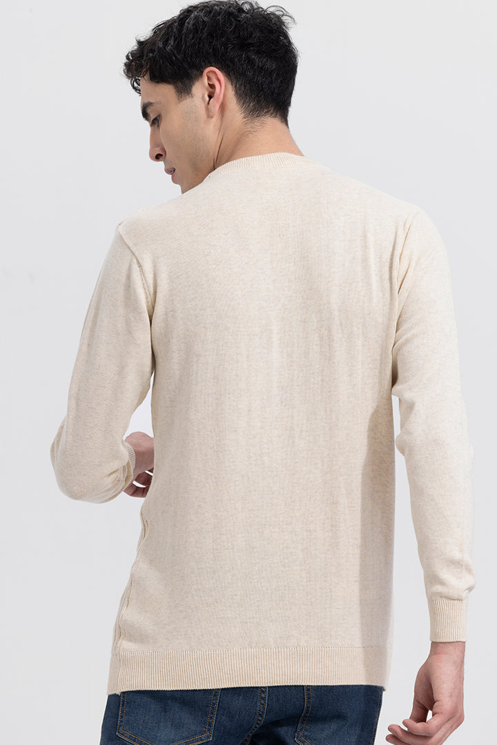 Cordial Cream Ribbed Sweater