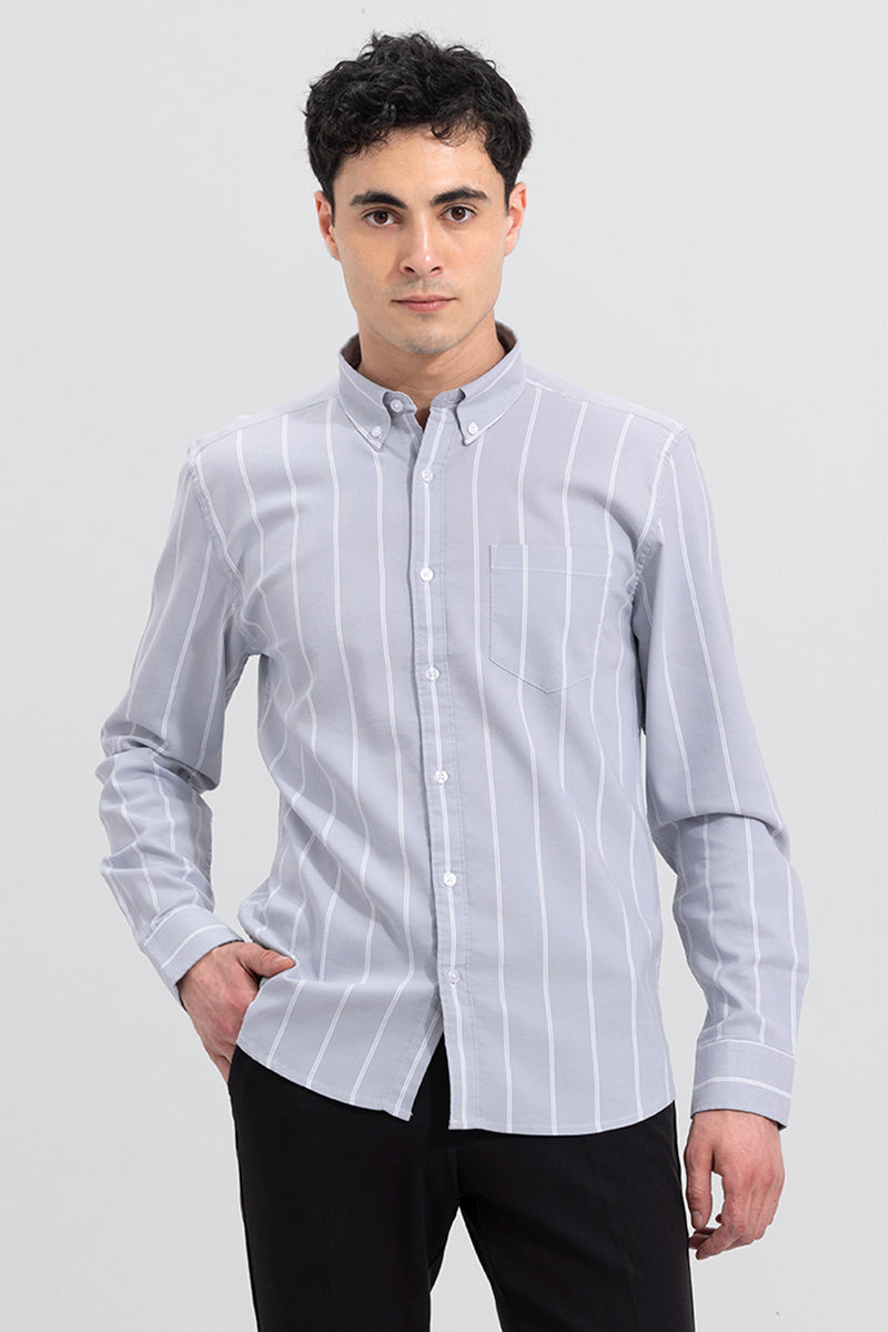 String Stripe Grey Shirt