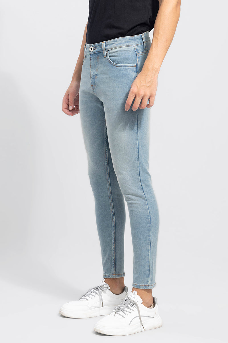 Studlish Sea Blue Skinny Jeans