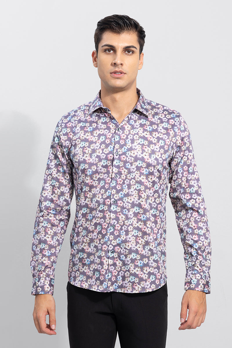 Mini Flower Mauve Shirt