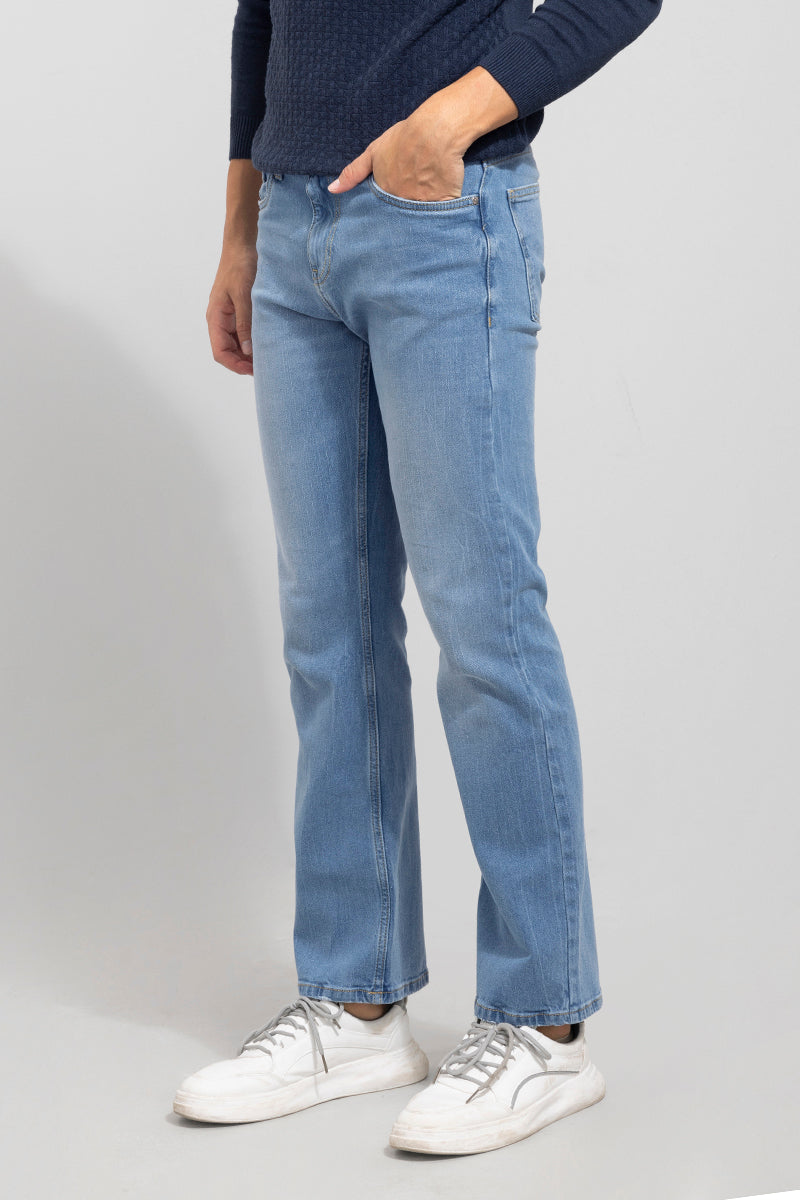 Bound Sky Blue Bootcut Jeans