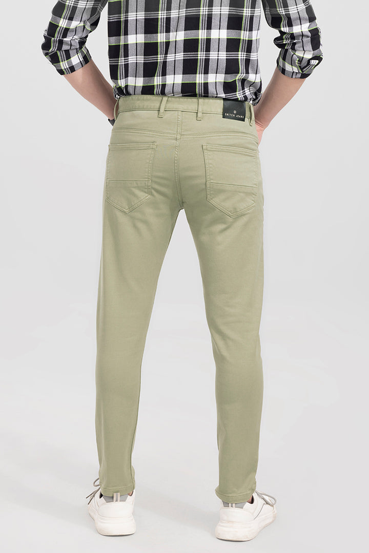 Voguish Green Cotton Pant