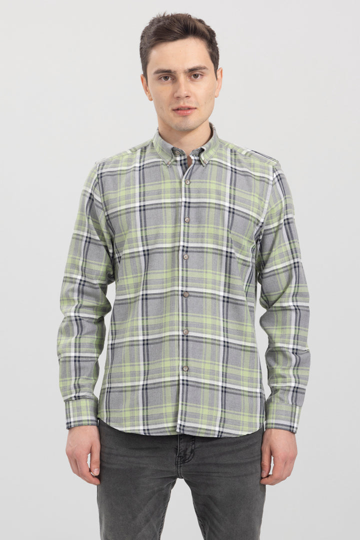 Cross Checks Grey Shirt