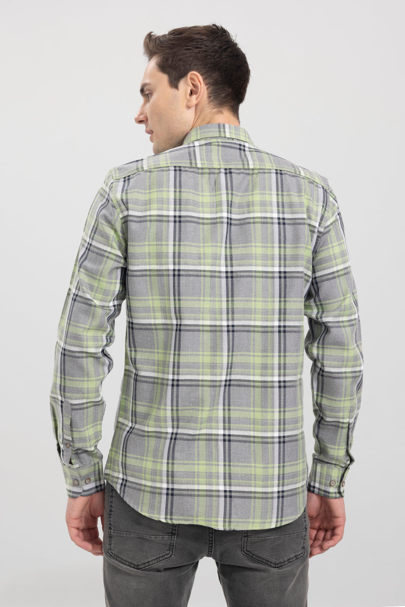 Cross Checks Grey Shirt