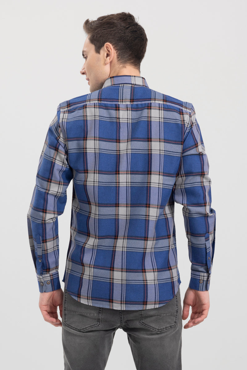 Cross Checks Blue Shirt