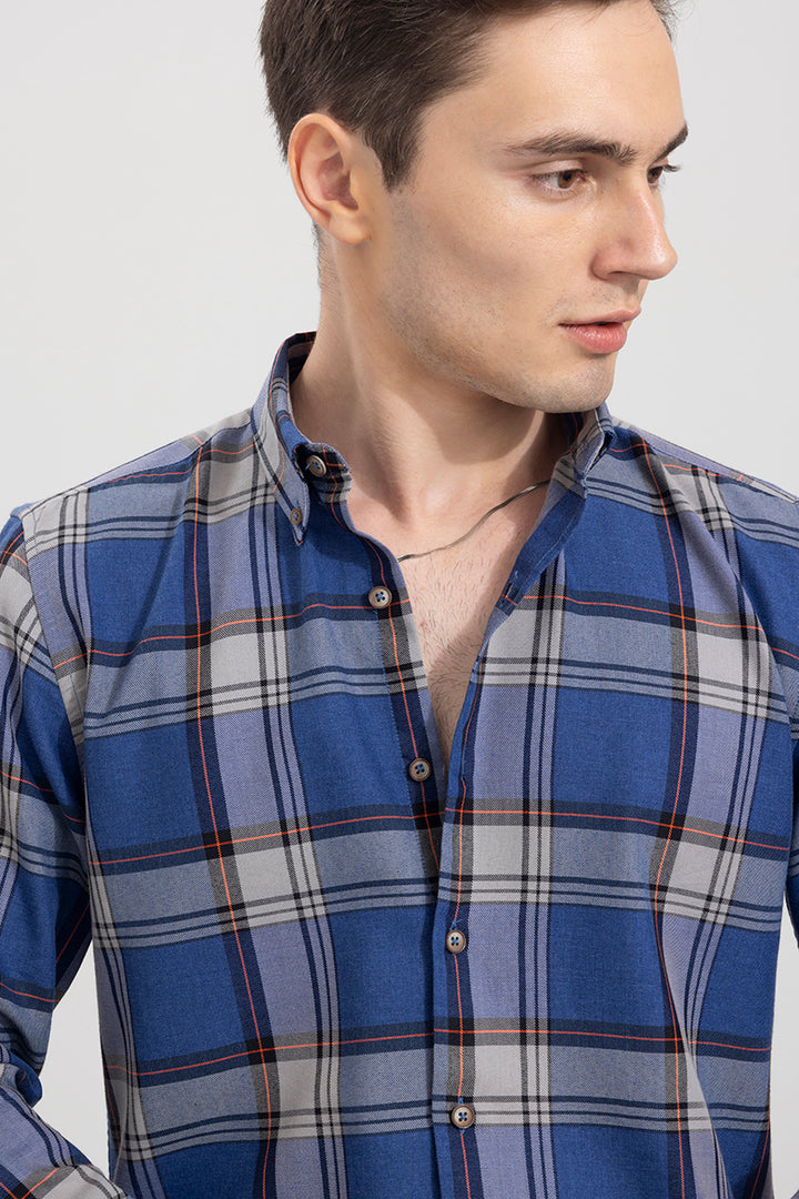 Cross Checks Blue Shirt