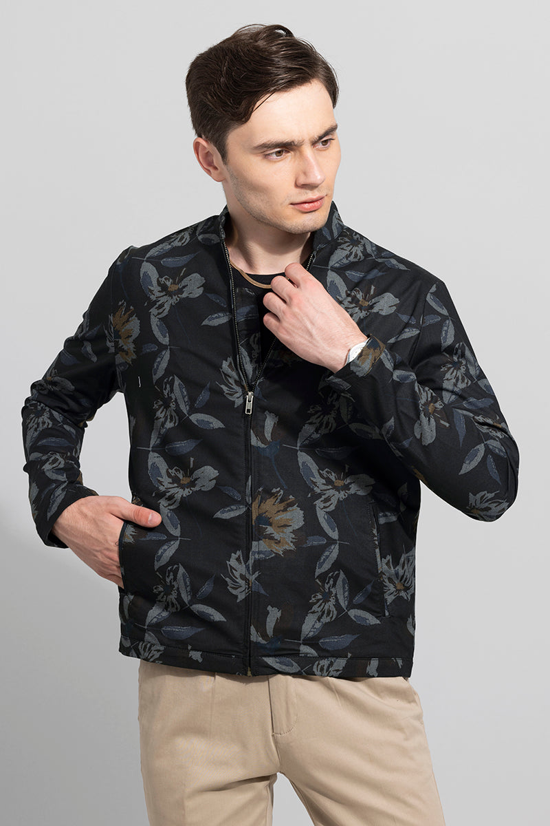 Floral Printed Indo-Western Jacket with Trousers - GetEthnic