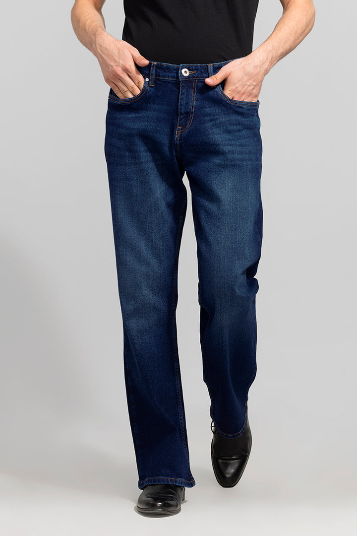 Edgar Blue Shaded Bootcut Jeans