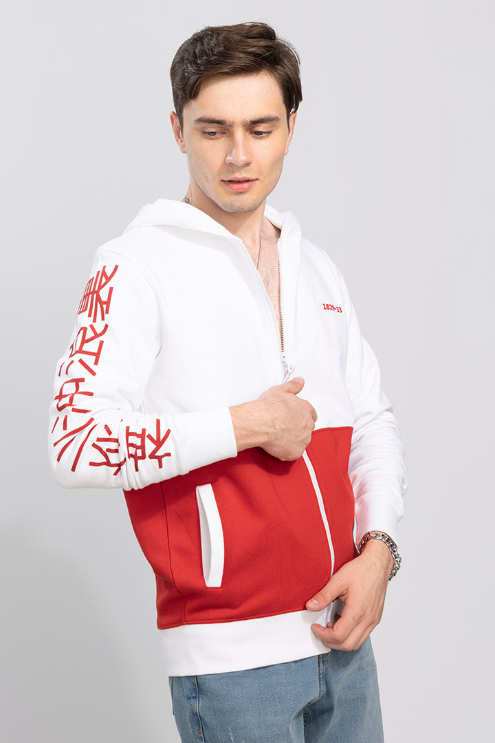 Hokusai White Hoodie