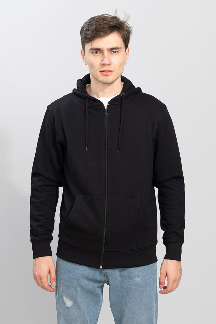 Rollick Black Hoodie