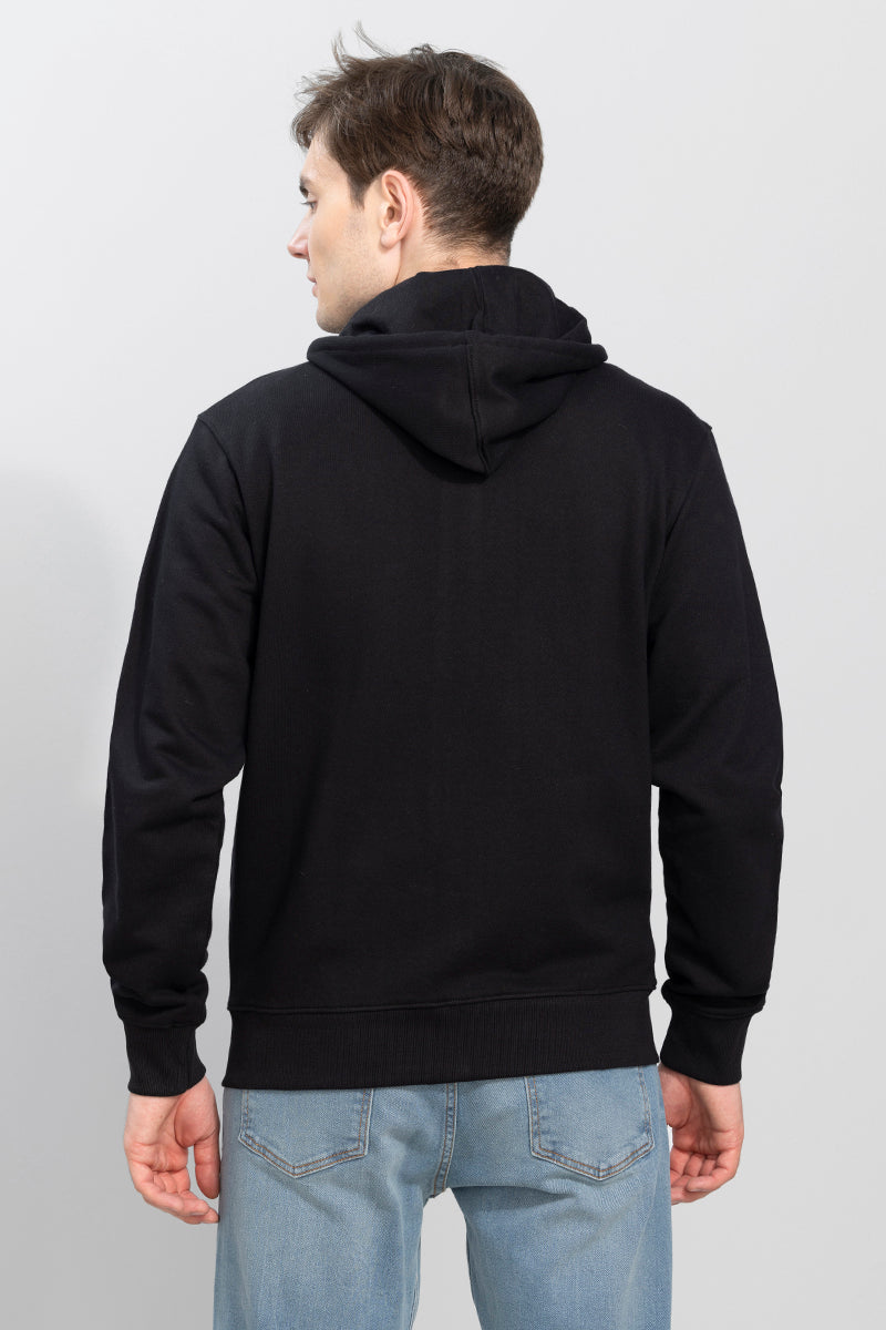 Rollick Black Hoodie