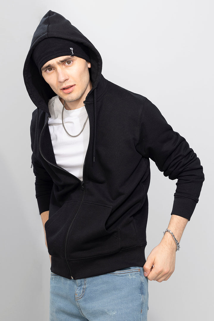 Rollick Black Hoodie